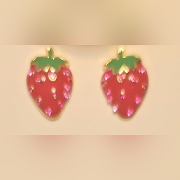 KATE SPADE NEW YORK x TARGET STRAWBERRY STUD EARRINGS NEW OTHER EARRINGS LISTED - Picture 7 of 7
